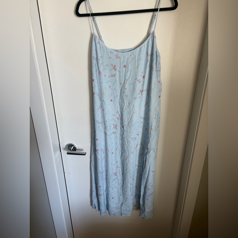 Wilfred light blue floral dress